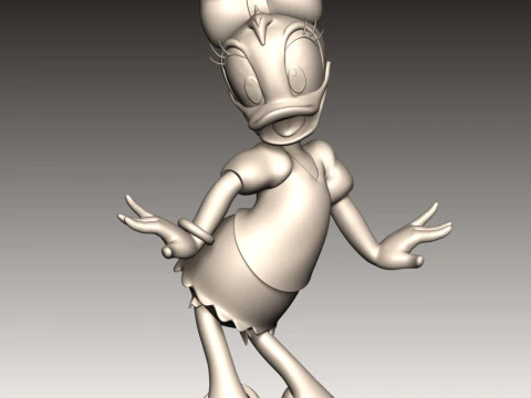 Daisy Duck 3D Print Model
