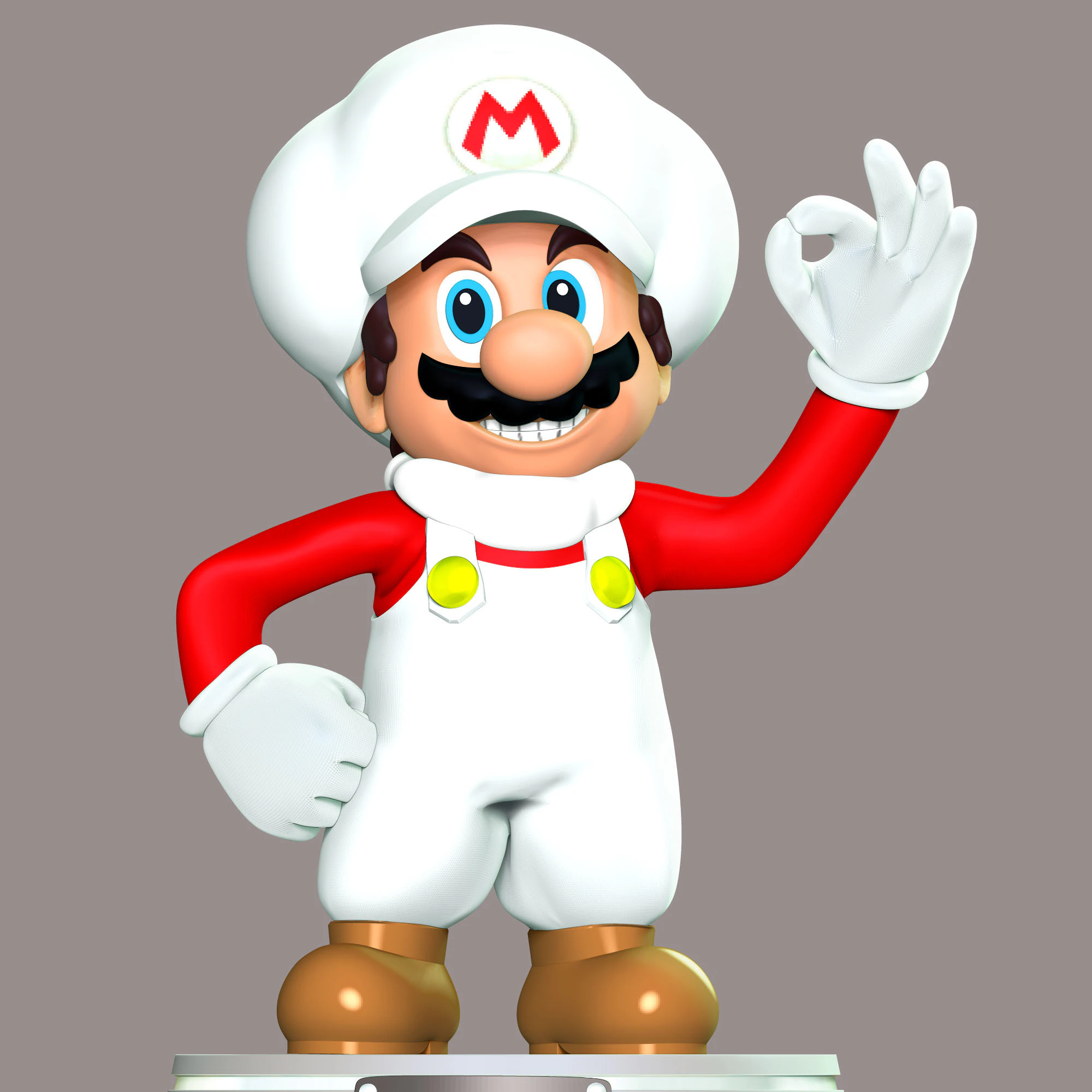 Cloud Mario Fan Art 3D Print Model .c4d .max .obj .3ds .fbx .stl .blend 