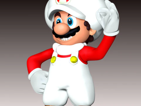 Cloud Mario Fan Art 3D Print Model