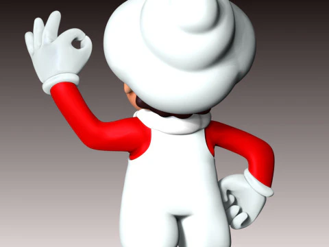 Cloud Mario Fan Art 3D Print Model