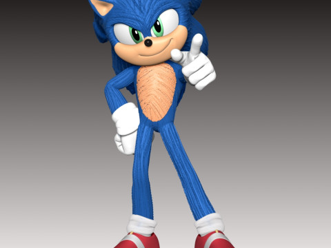 Sonic The Hedgehog 3 3D Print Model