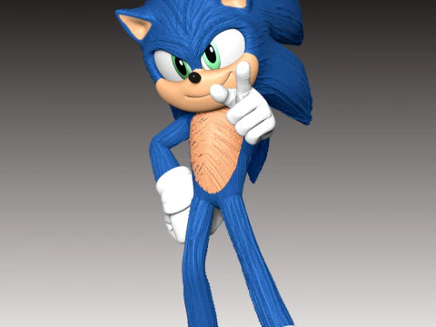 Sonic The Hedgehog 3 3D Print Model
