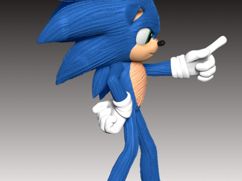 Sonic The Hedgehog 3 3D Print Model