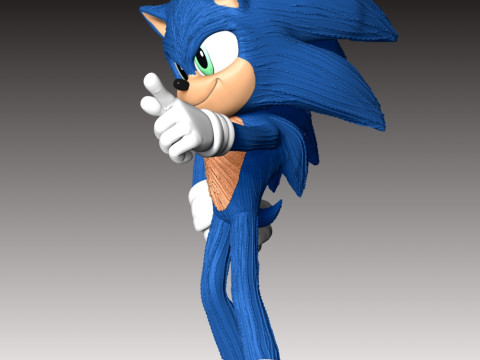Sonic The Hedgehog 3 3D Print Model