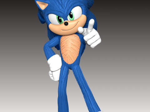 Sonic The Hedgehog 3 3D Print Model