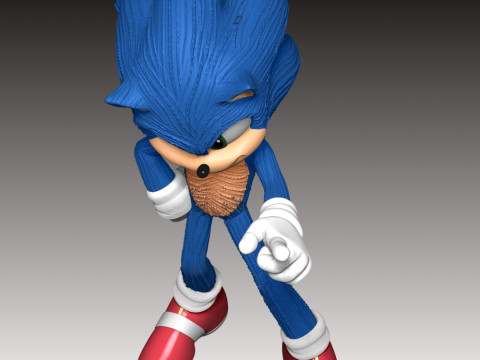 Sonic The Hedgehog 3 3D Print Model