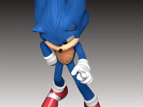 Sonic The Hedgehog 3 3D Print Model
