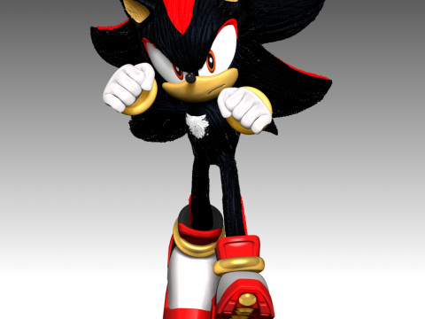 Shadow - Sonic the Hedgehog 3 3D 프린트 모델