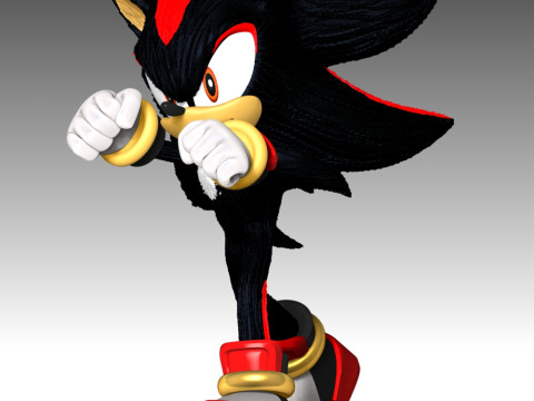Shadow - Sonic the Hedgehog 3 3D 프린트 모델
