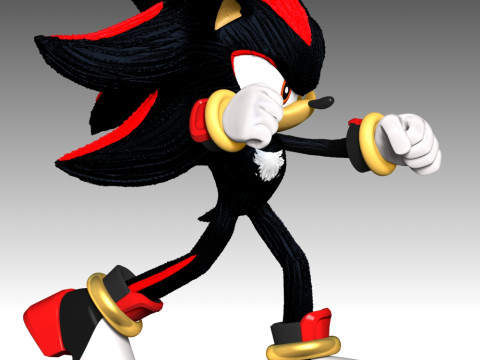 Shadow - Sonic the Hedgehog 3 3D 프린트 모델