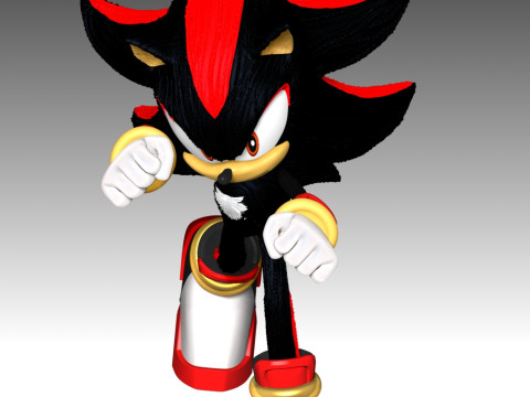 Shadow - Sonic the Hedgehog 3 3D 프린트 모델