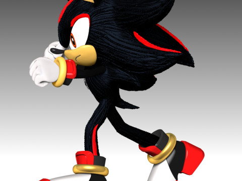 Shadow - Sonic the Hedgehog 3 3D 프린트 모델