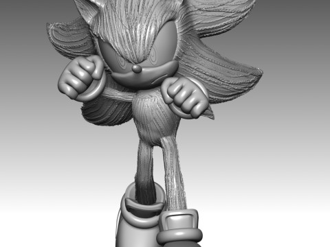 Shadow - Sonic the Hedgehog 3 3D 프린트 모델