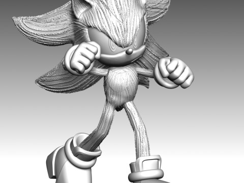 Shadow - Sonic the Hedgehog 3 3D 프린트 모델