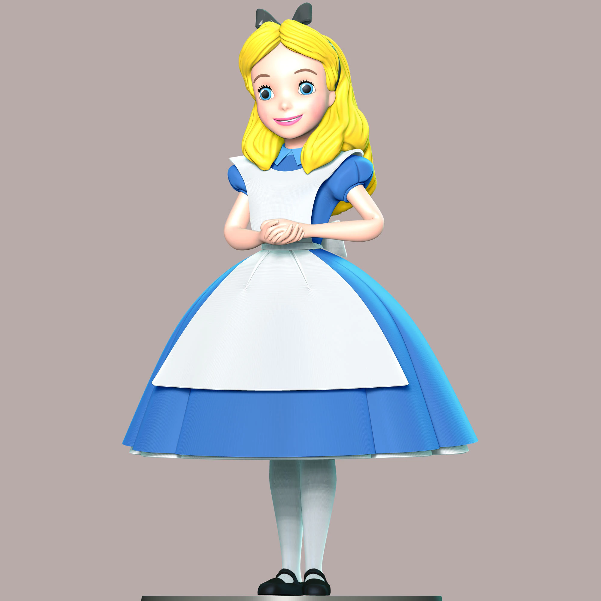 Alice Fan Art 3D Print Model .c4d .max .obj .3ds .fbx .stl .blend 