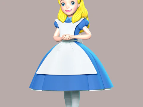 Alice Fan Art 3D Print Model