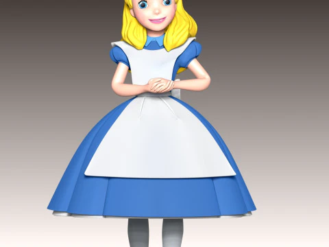 Alice Fan Art 3D Print Model