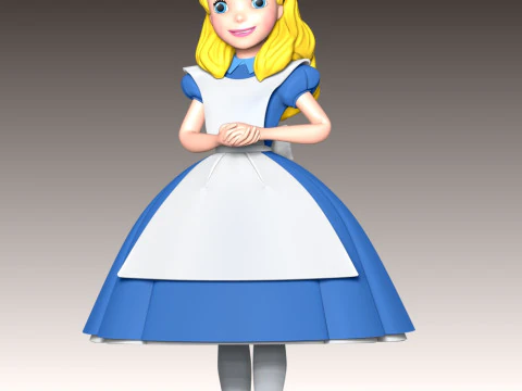 Alice Fan Art 3D Print Model