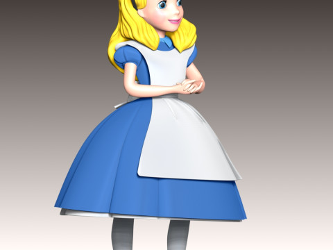 Alice Fan Art Modèles 3D en vedette