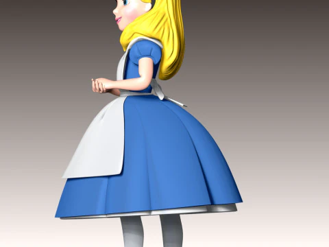 Alice Fan Art 3D Print Model