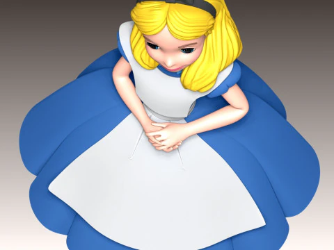 Alice Fan Art 3D Print Model