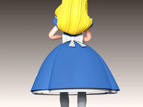 Alice Fan Art 3D Print Model