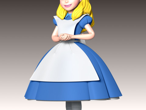 Alice Fan Art Modèles 3D en vedette