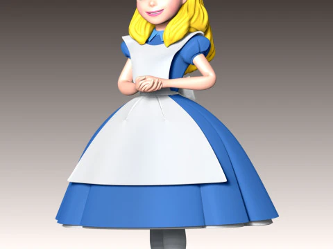 Alice Fan Art 3D Print Model