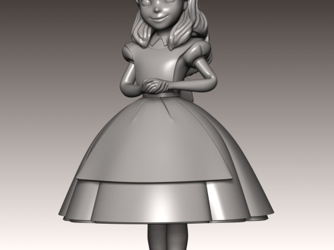 Alice Fan Art Modèles 3D en vedette