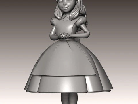 Alice Fan Art 3D Print Model