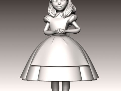 Alice Fan Art Modèles 3D en vedette