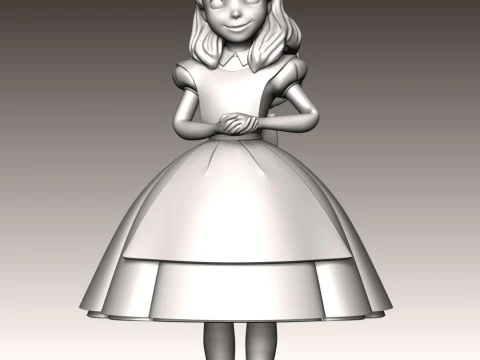 Alice Fan Art 3D Print Model