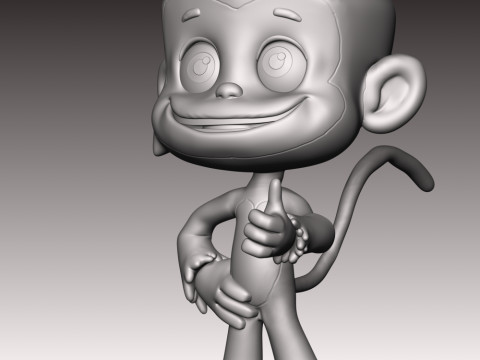 Mandy Monkey - PAW Patrol 3D Baskı Modeli