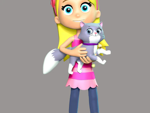 Katie And Cali Cat - PAW Patrol 3D Print Model