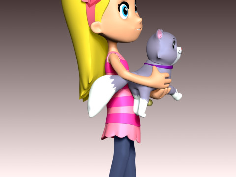 Katie And Cali Cat - PAW Patrol 3D Print Model