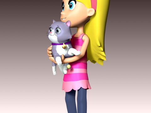 Katie And Cali Cat - PAW Patrol 3D Print Model