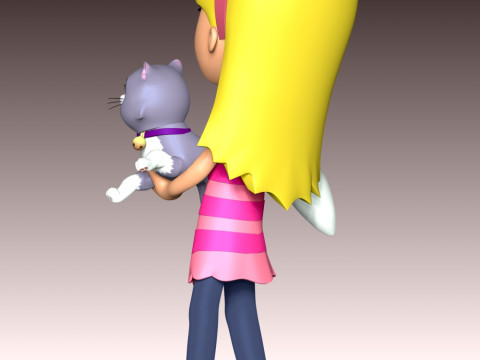 Katie And Cali Cat - PAW Patrol 3D Print Model