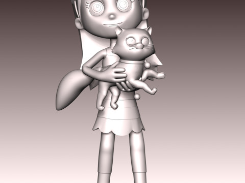 Katie And Cali Cat - PAW Patrol 3D Print Model