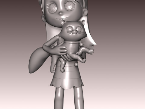 Katie And Cali Cat - PAW Patrol 3D Print Model