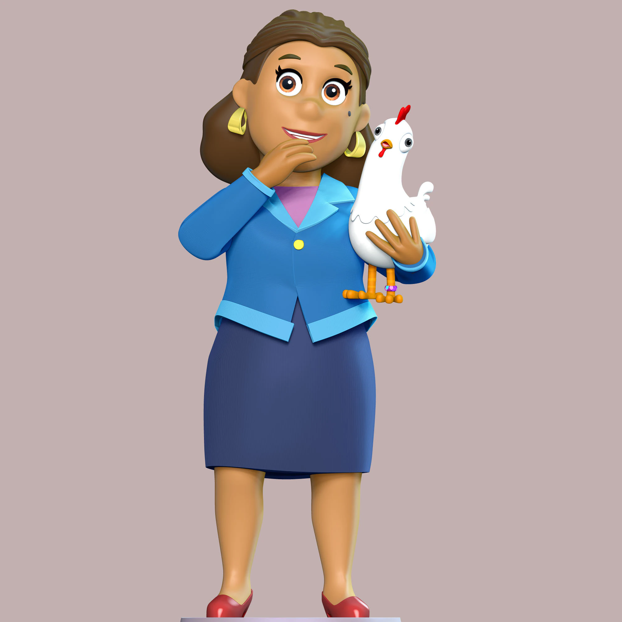 Burmistrz Goodway i Chickaletta &ndash; Psi Patrol Model do druku 3D .c4d .max .obj .3ds .fbx .stl .blend 
