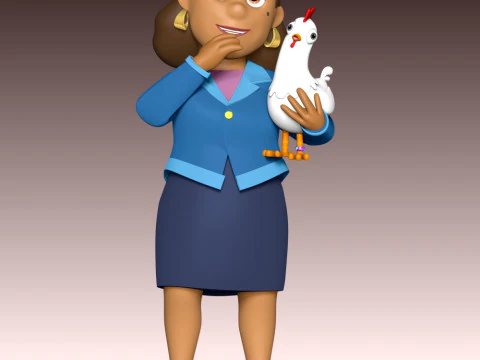 Burmistrz Goodway i Chickaletta &ndash; Psi Patrol Model do druku 3D