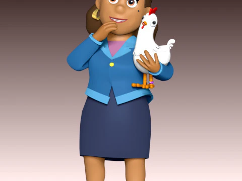 Burmistrz Goodway i Chickaletta &ndash; Psi Patrol Model do druku 3D