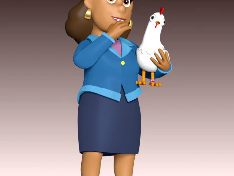 Burmistrz Goodway i Chickaletta &ndash; Psi Patrol Model do druku 3D