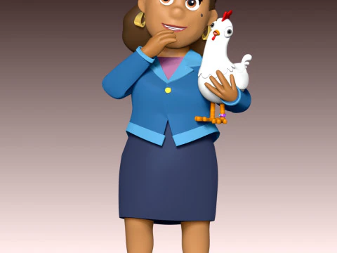 Burmistrz Goodway i Chickaletta &ndash; Psi Patrol Model do druku 3D