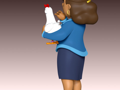 Mayor Goodway And Chickaletta - Paw Patrol 3D 프린트 모델