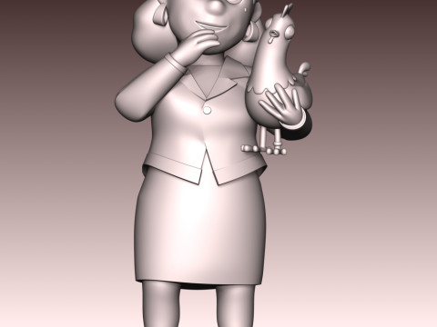 Mayor Goodway And Chickaletta - Paw Patrol 3D 프린트 모델