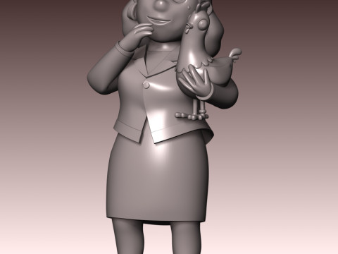 Mayor Goodway And Chickaletta - Paw Patrol 3D 프린트 모델