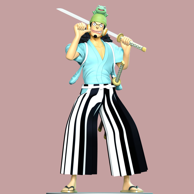 Usohachi - One Piece 3D प्रिंट मॉडल .c4d .max .obj .3ds .fbx .stl .blend