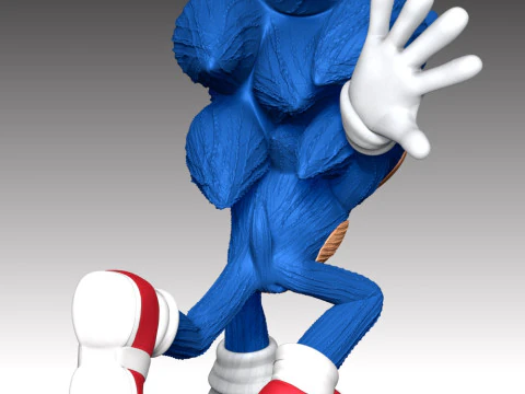 Sonic - Sonic the Hedgehog 3 Fan Art 3D Print Model