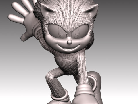 Sonic - Sonic the Hedgehog 3 Fan Art Model do druku 3D
